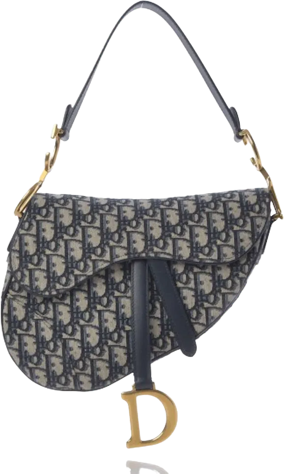 Dior Oblique Saddle Bag Blue